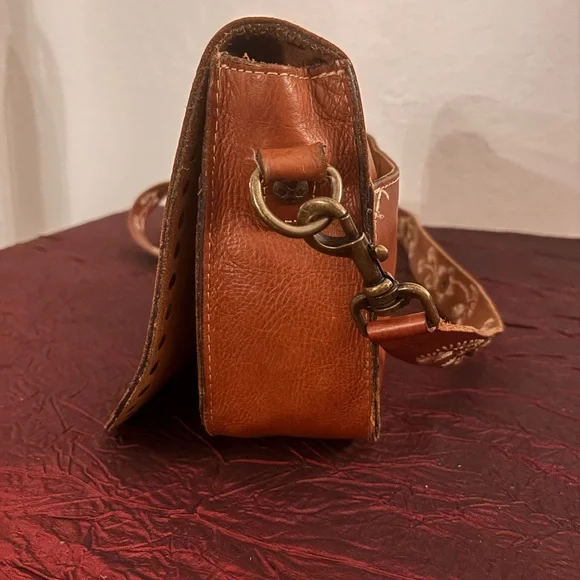 Patricia Nash Vitellia Studded Flap Saddle Bag - Picture 6 of 11